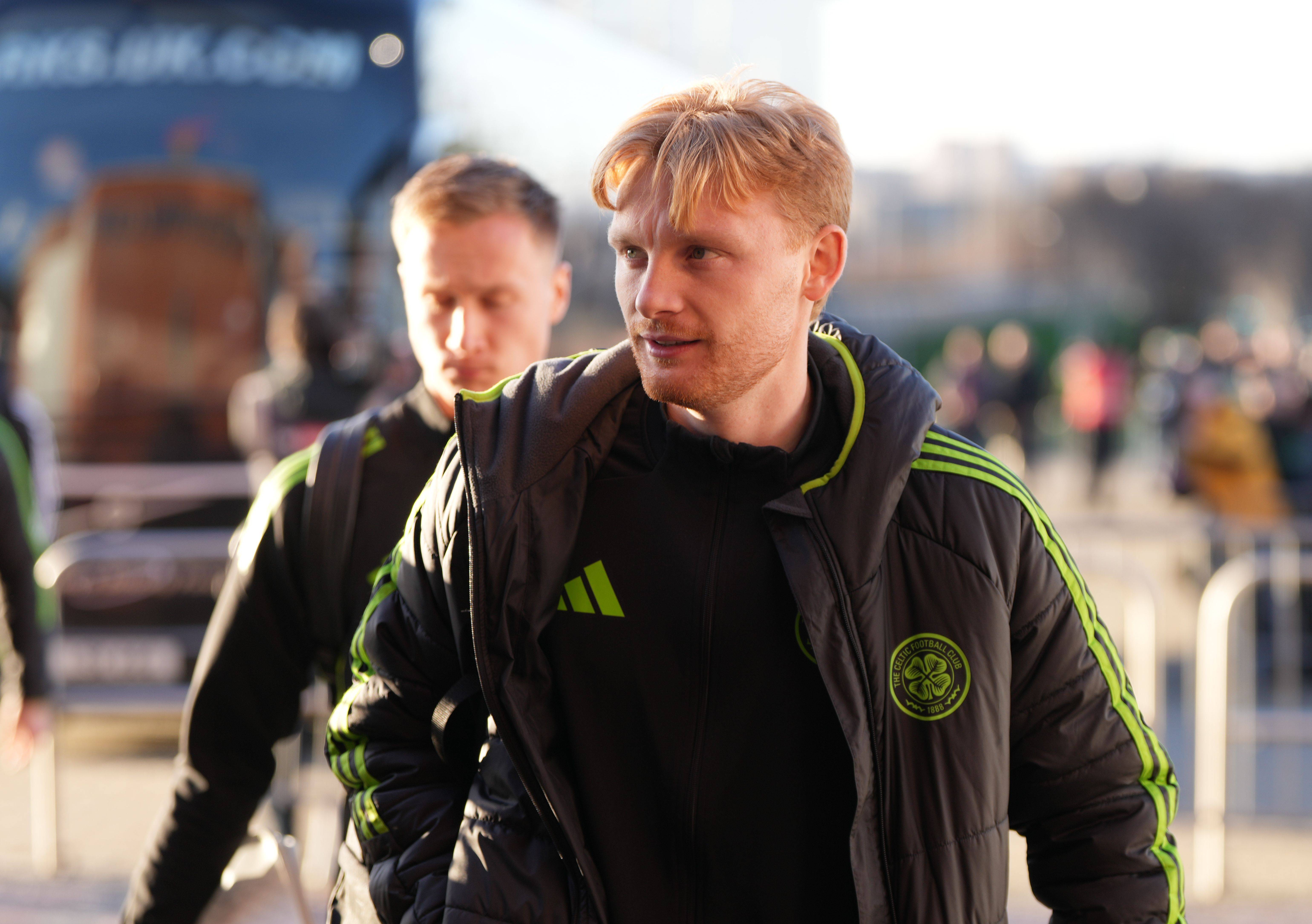 Liam Scales of Celtic arrives