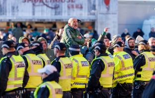 Celtic fan protest