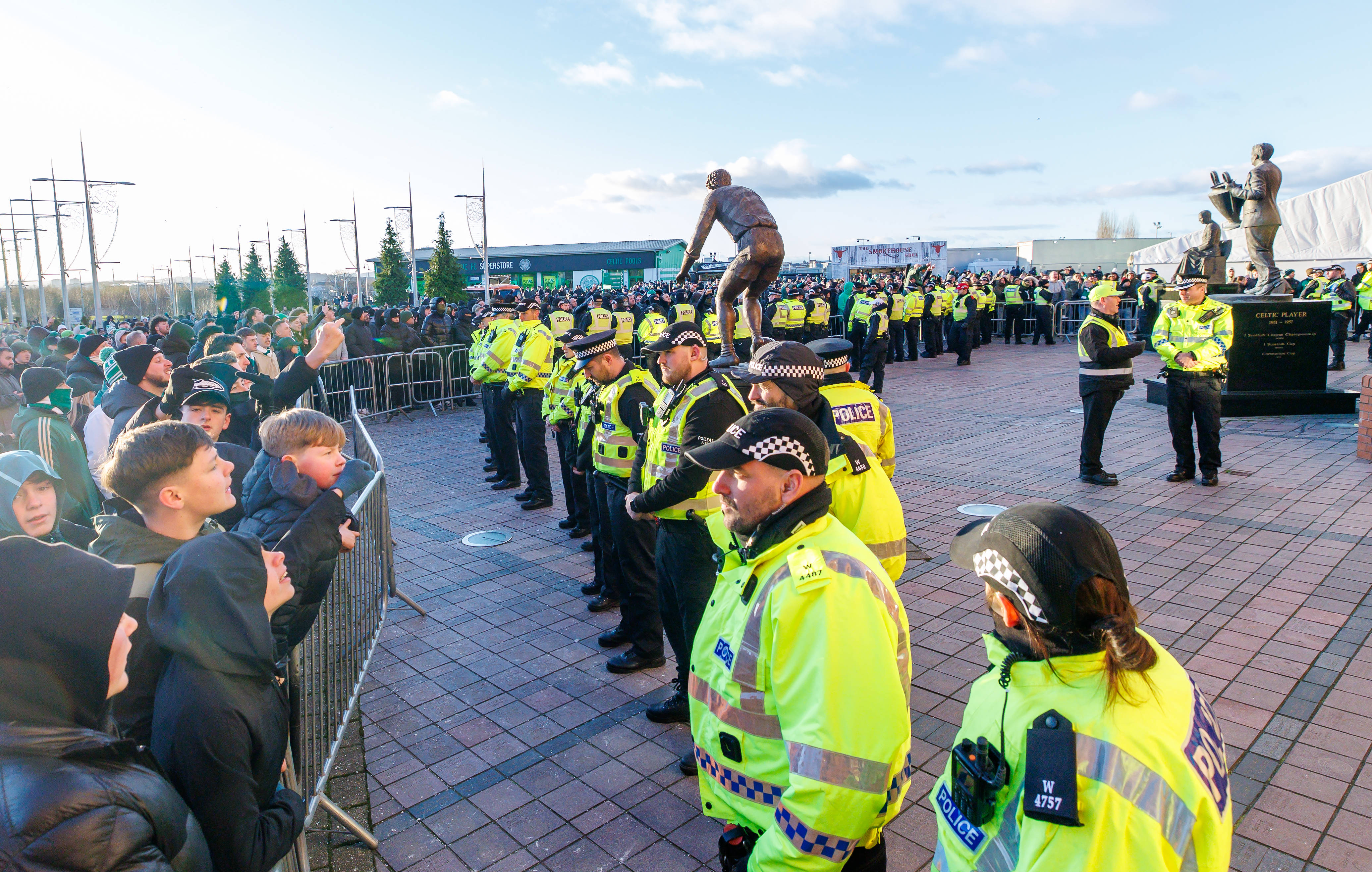 Celtic fan protest