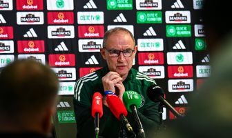 Celtic Manager Martin O'Neill speaks at a mainstream conference