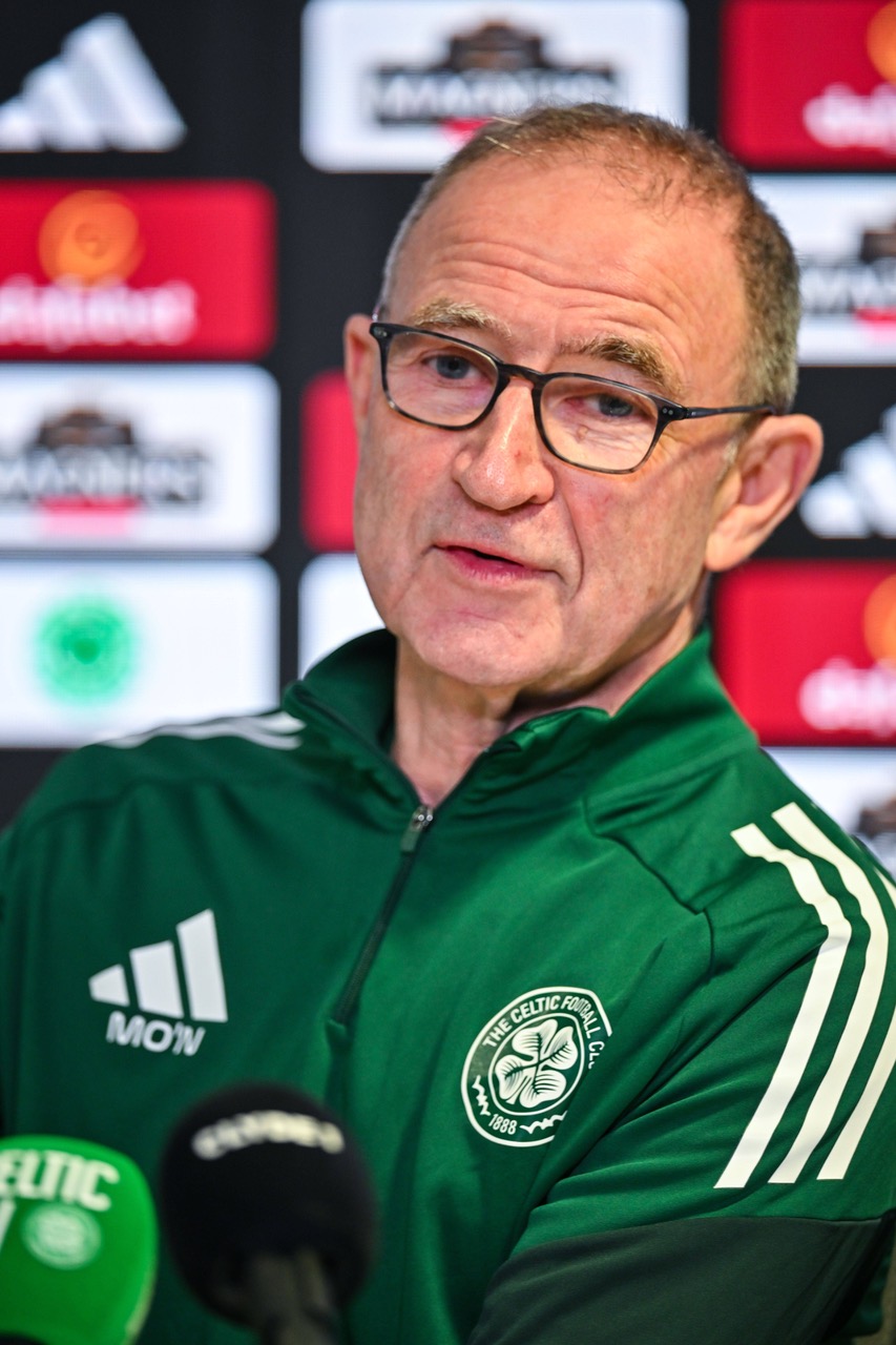 Celtic Manager Martin O'Neill speaks at a mainstream conference