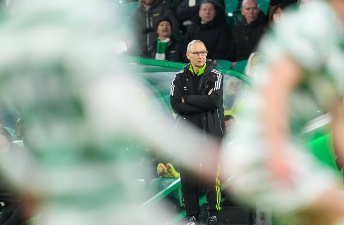 Celtic manager Martin O Neill. Final score Celtic 4 Dundee united 0. Celtic v Dundee United, Scottish Premiership, Celtic Park, 10 January 2026. Photo Stuart Wallace Shutterstock