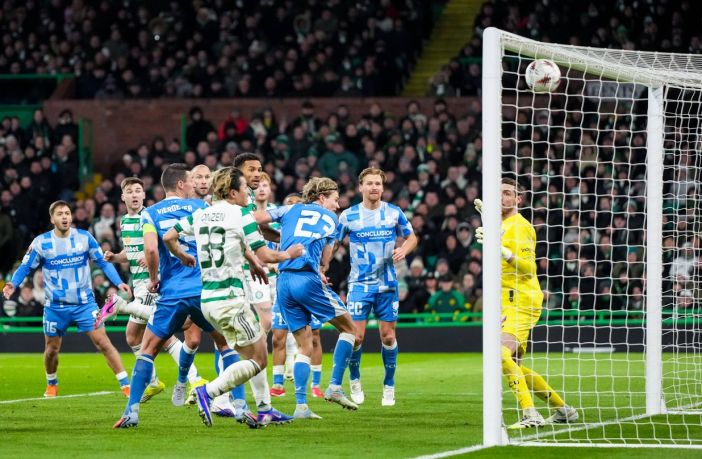 Daizen Maeda watches on as Auston Trusty scores