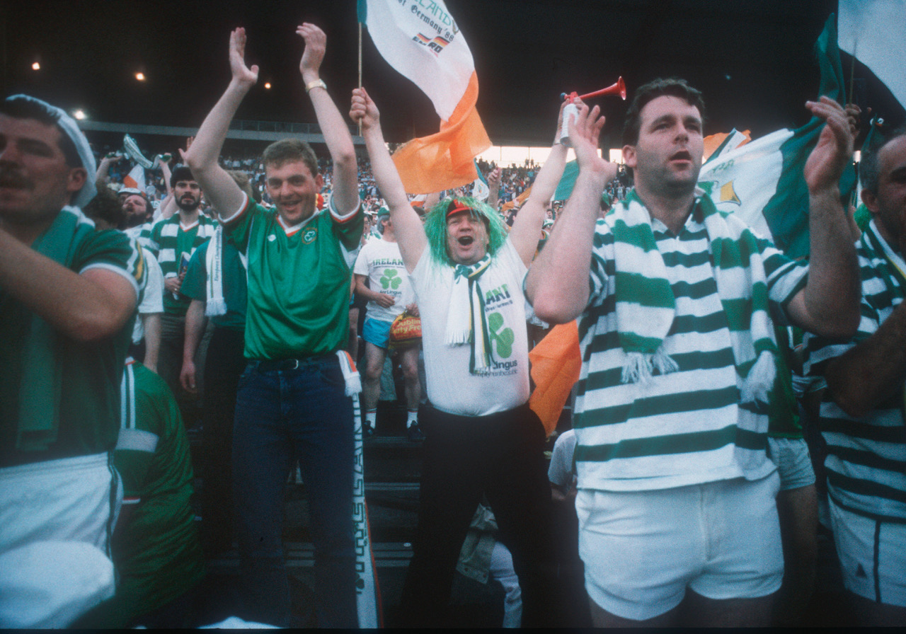 Ireland fans at Euro 1988