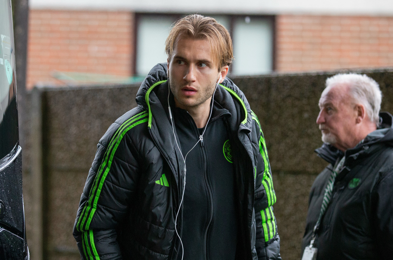 Benjamin Nygren arrives at Rugby Park