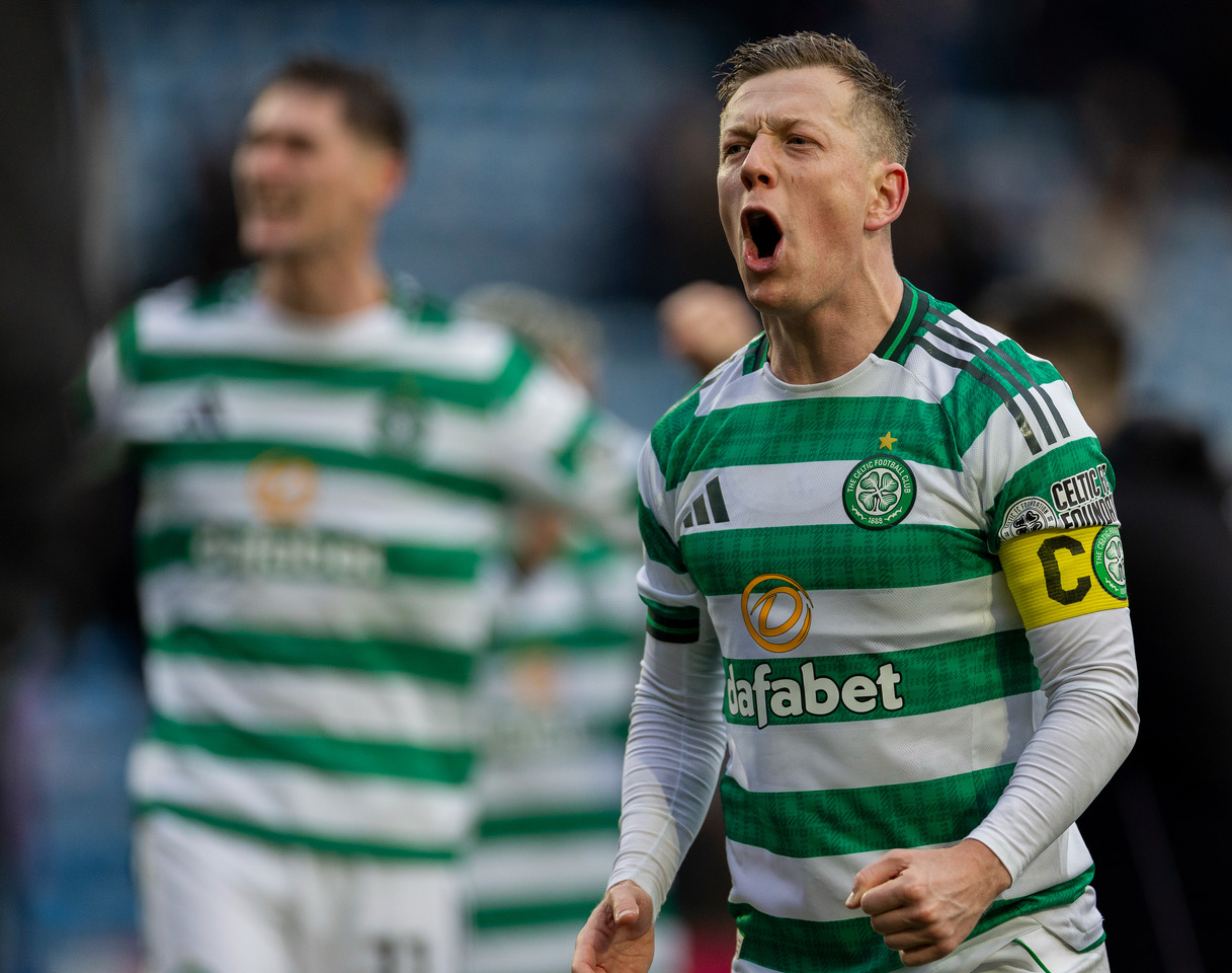 Callum McGregor celebrates