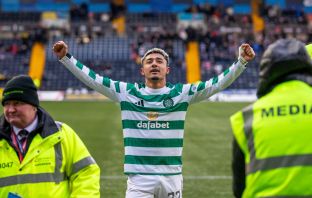 Julian Araujo celebrates