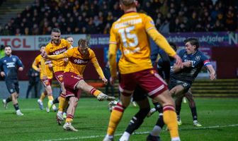 Stephen Welsh scores for Motherwell