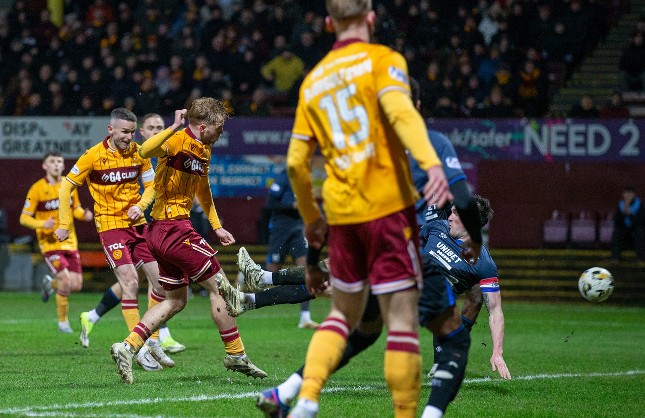 Stephen Welsh scores for Motherwell