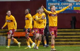 Stephen Welsh celebrates