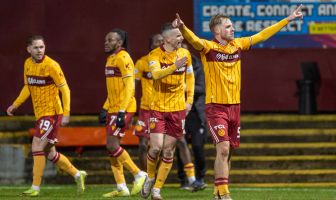Stephen Welsh celebrates