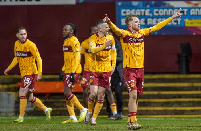 Stephen Welsh celebrates