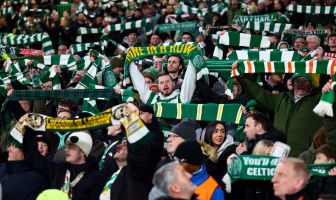 Celtic supporters singing YNWA