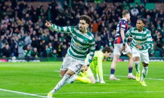 Sebastian Tounetki celebrates