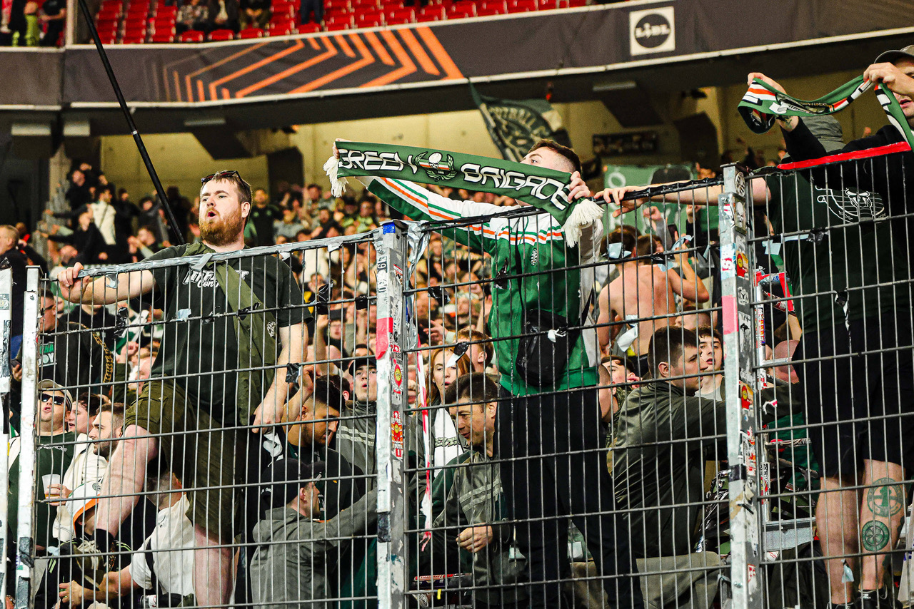 Celtic support in Stuttgart