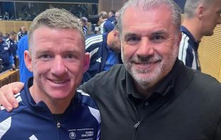 Jonny Hayes meets Ange Postecoglou