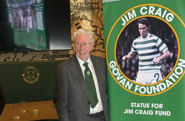 im Craig was helping to launch a campaign to build a statue in Govan where he spent his early years growing up at the Glasgow Irish Centre.