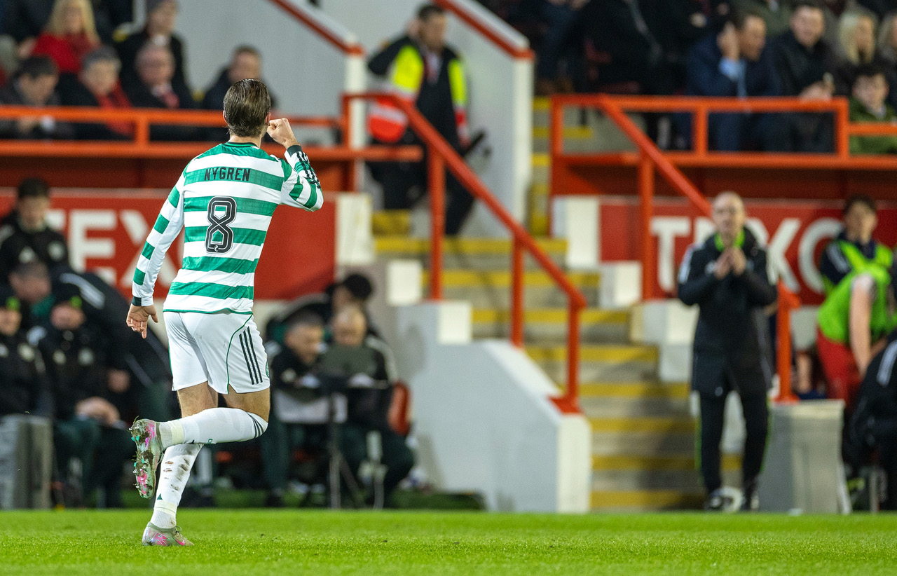 Benjamin Nygren celebrates.