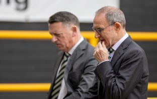 Iain Jamieson and Martin O'Neill at Tannadice
