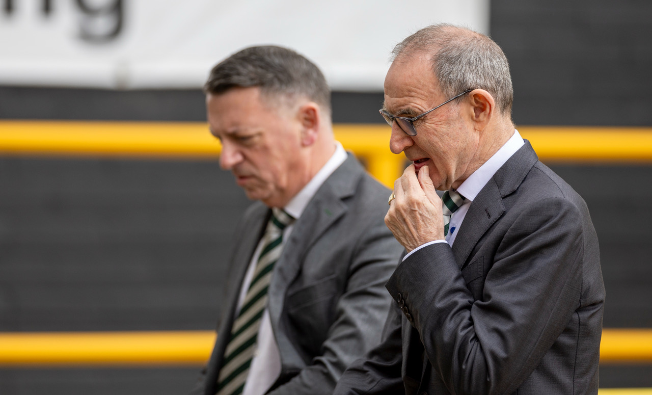 Iain Jamieson and Martin O'Neill at Tannadice
