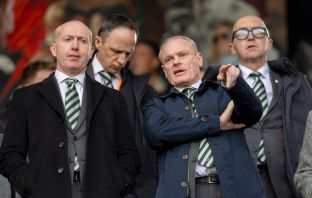 Michael Nicholson and Chris McKay at Tannadice