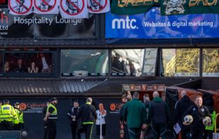 Celtic fans protest