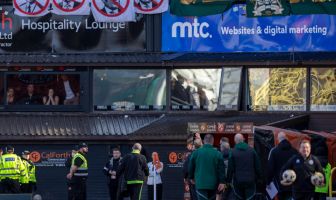Celtic fans protest
