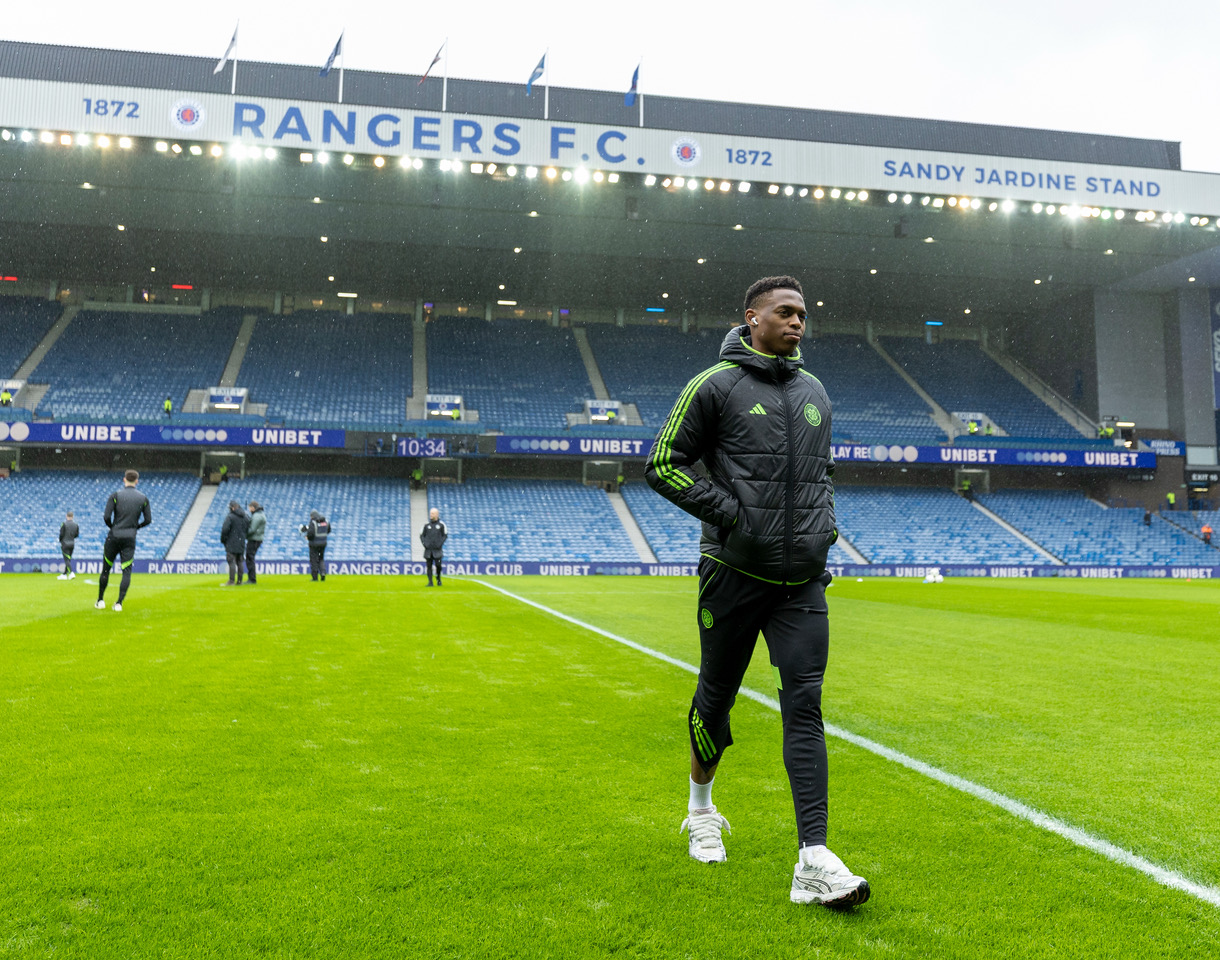Junior Adamu at Ibrox.