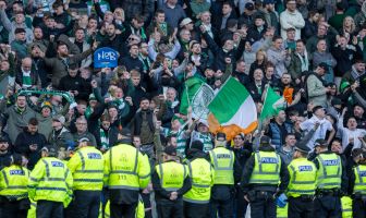Celtic fans at Ibrox