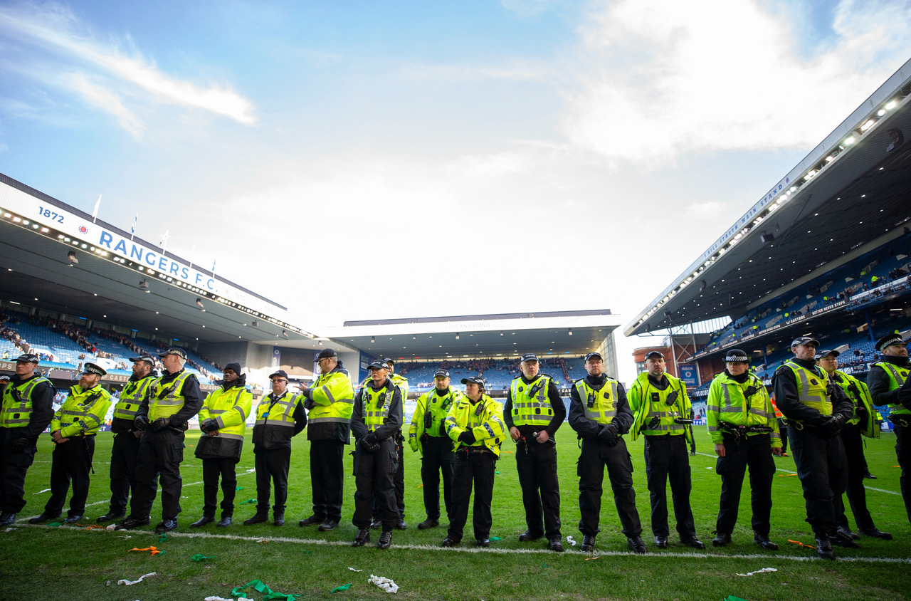 Police and stewards