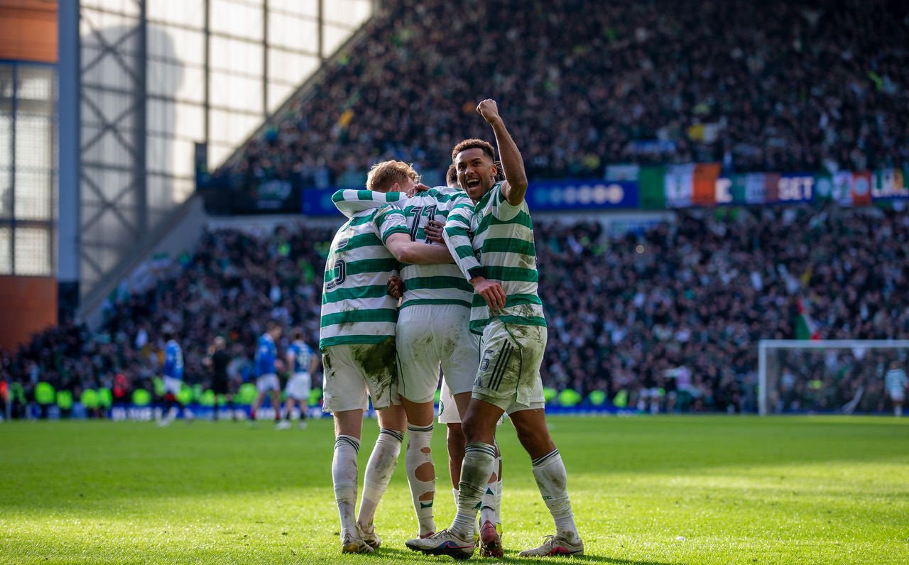 Celtic celebrations at Ibrox