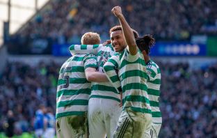 Celtic celebrations at Ibrox