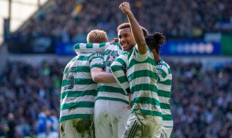 Celtic celebrations at Ibrox