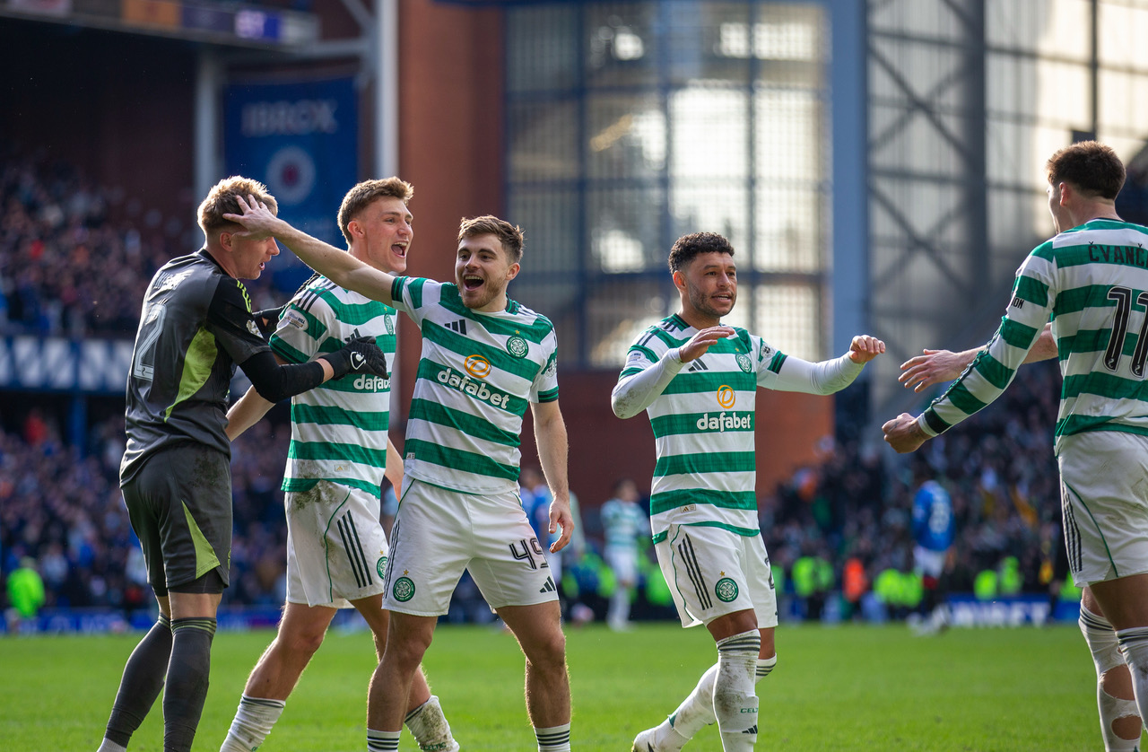Celtic celebrations at Ibrox 