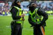 Police officers at Ibrox