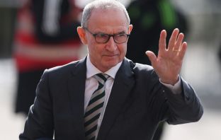 Martin O'Neill arrives at Celtic Park