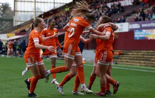 Lisa Forrest of Glasgow City celebrates