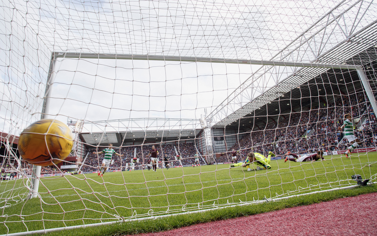 Scott Sinclair of Celtic scores on his debut 