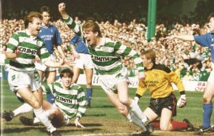 Anton Rogan celebrates