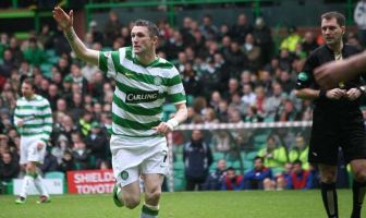 Robbie Keane celebrates