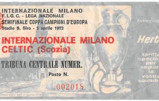 Inter Milan v Celtic - 5th April 1972.