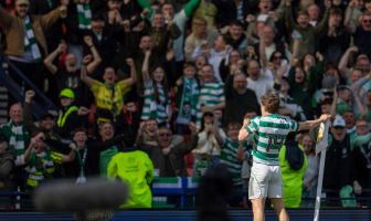 Luke McCowan celebrates