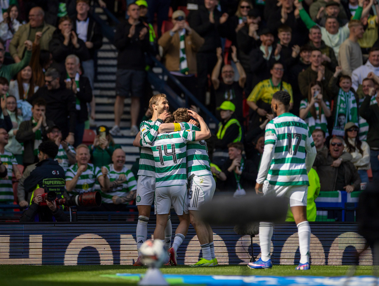 Luke McCowan celebrates his goal