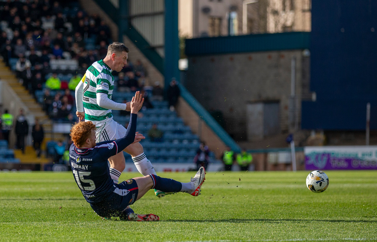 Callum McGregor at Dens Park.