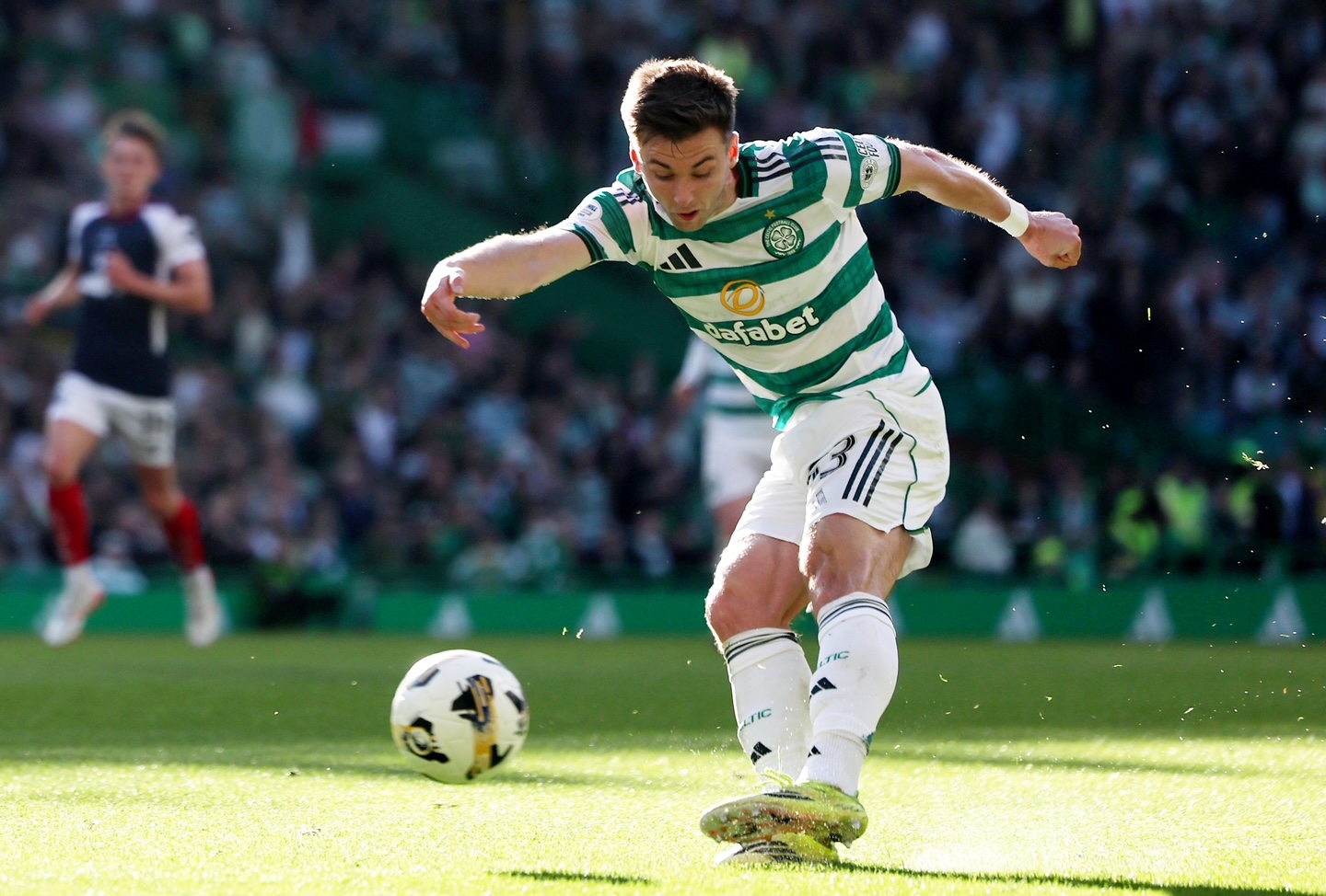 Kieran Tierney scores