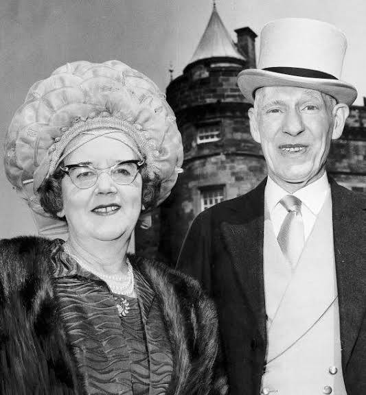 Lady Kelly and her husband Bob Kelly, Celtic Chairman 