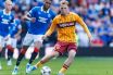 Stephen Welsh of Motherwell in action
