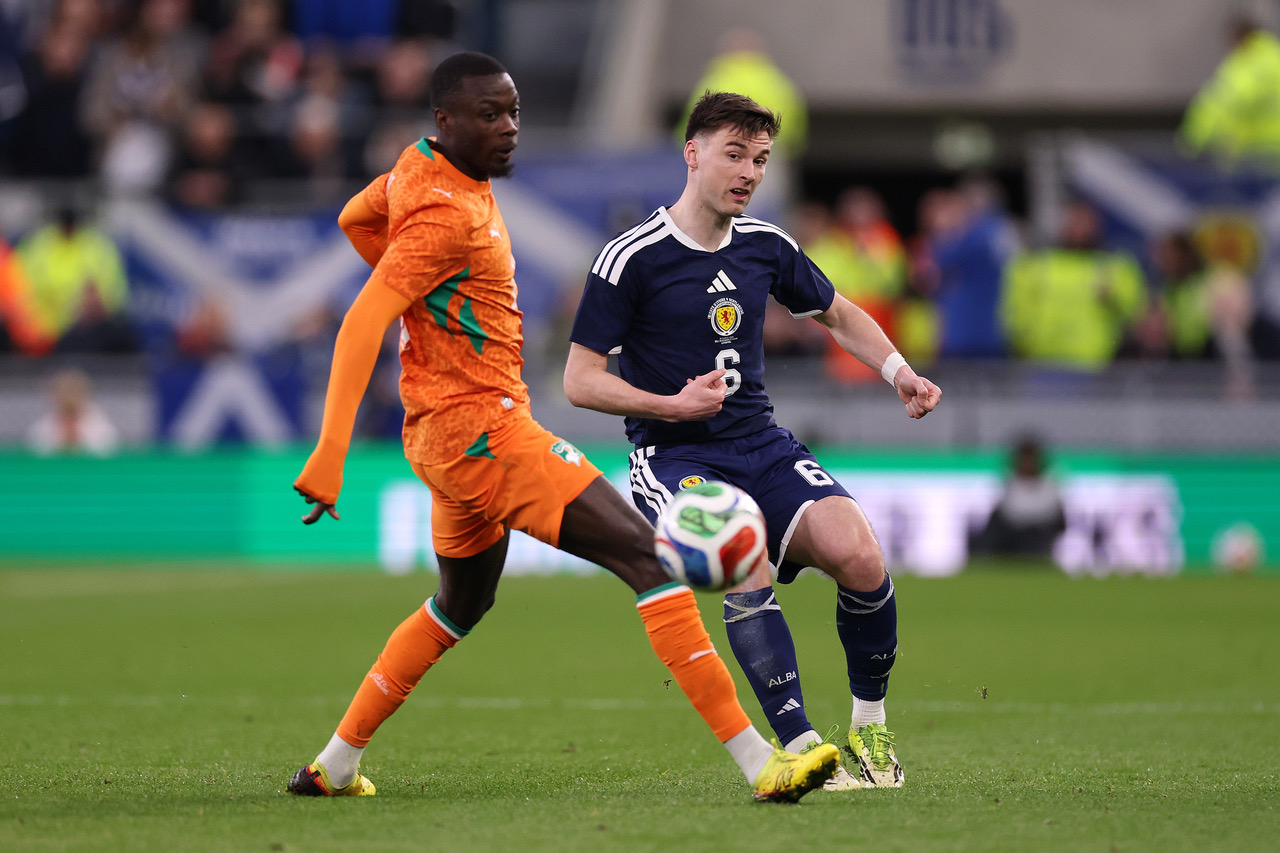  Kieran Tierney of Scotland