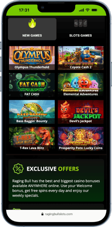 Raging Bull homepage