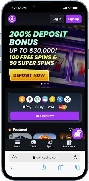 coincasino homepage